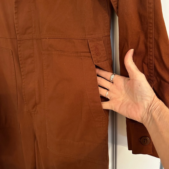 Long SleeveTerracotta Jumpsuit in size Medium - Picture 5 of 15